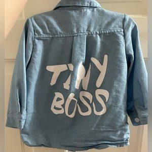Tiny Boss button up for toddlers. Great condition.